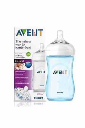 Mavi Tekli Natural Pp Biberon 260 ml 1M+ Scf695/17 mavi