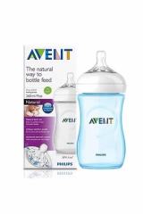 Mavi Tekli Natural Pp Biberon 260 ml 1M+ Scf695/17 mavi