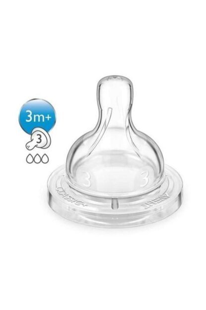 Avent Classic 3 Ay+ Orta Akış Biberon Emziği SCF633/27