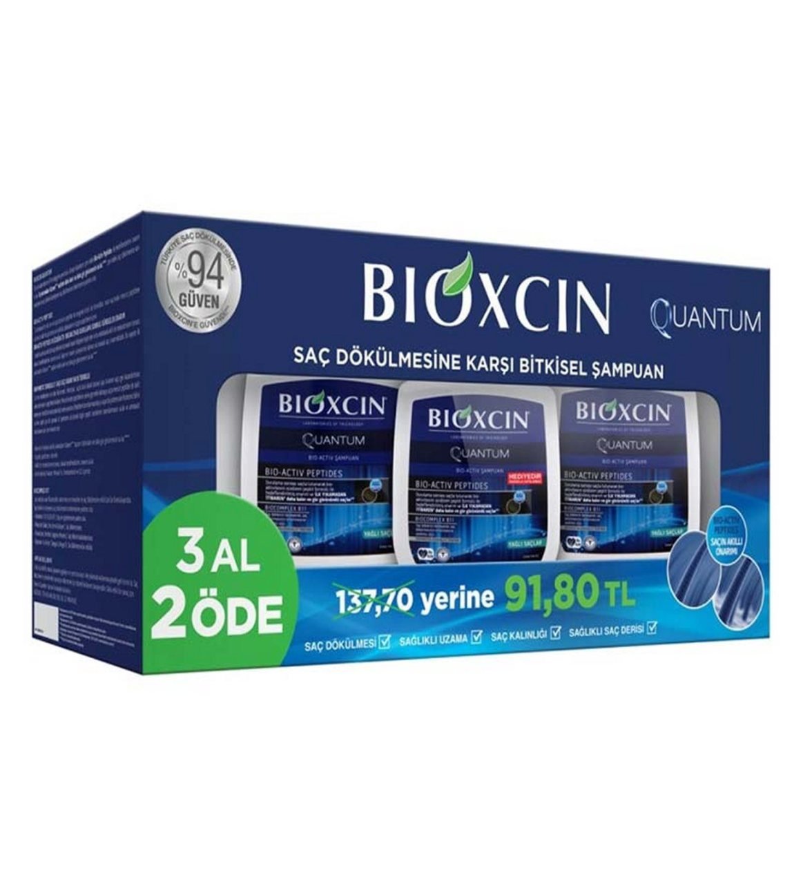 Bioxcin Quantum Yağlı Saçlar 3 Al 2 Öde