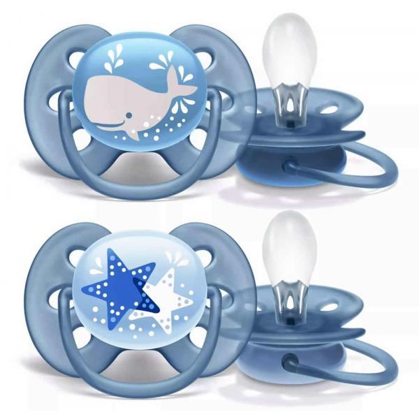 Philips Avent Ultra Soft Emzik 6-18 Ay Erkek SCF223/03