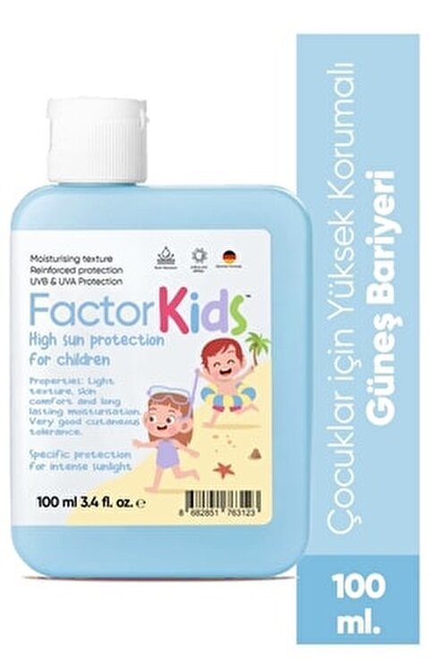 Factor100 Kids Çocuklar için Güneş Kremi Spf50+