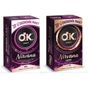 Okey Nirvana Hot 20'li ve Nirvana 20'li Set