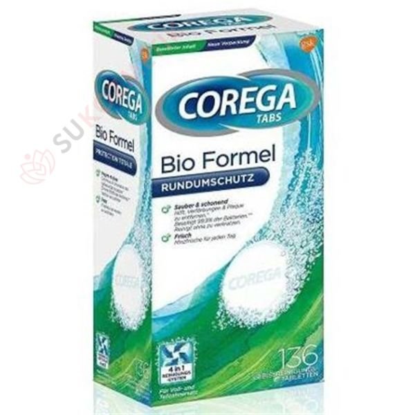 Corega Protez Temizleyici Tablet Bio Formel 136'LI