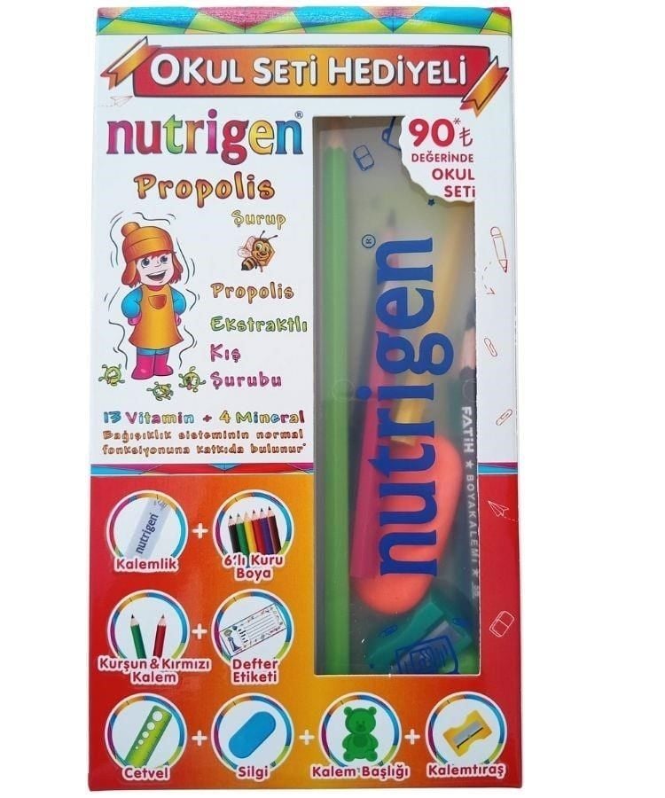 Nutrigen Propolis Şurup 200 ml + Okul Seti Hediyeli