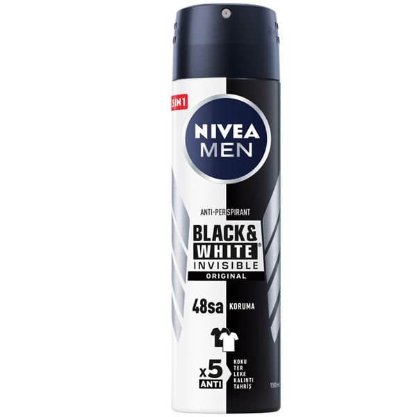 Nivea Invisible For Black White Deodorant For Men 150 ml